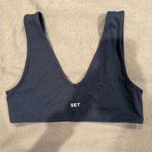 Navy Blue Set Active Sportbody Dip Bra Size M